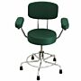 MRI Non-Magnetic Stool with backrest and arms