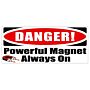 MRI Warning Wall Sign - “Powerful Magnet Always On”