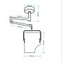 Ceiling Mounted Overhead Lead Acrylic Barrier with Torso Cutout