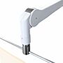 Ceiling Mounted Overhead Lead Acrylic Barrier with Lead Curtain and Light