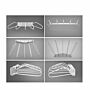 Wall Mounted Lead Apron Storage Rack with 5 Sull Swing Arms