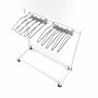 Garment Style Mobile 10 Arm Apron Rack