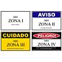 MRI Zone Sign 4 Pack