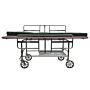 Non-Magnetic MRI Stretcher - 600lb. Capacity