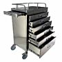 6 Drawer Stainless Steel MRI Emergency Cart