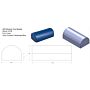 Vinyl Covered Semi Round Bolster