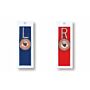 5/8&quot; Position Indicator Vertical X-Ray Lead Marker Set - Initials Optional