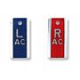 Wafer Thin Vertical Aluminum X-Ray Marker Set - Initials Optional