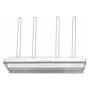 Wall Mounted Steel Apron Rack, Towel Bar Style, with Four Glove Holders