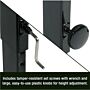 Manual Adjustable Standing Height Workstation Desk, 36”L x 24”D x 34-42”