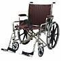 18” Wide Non-Magnetic MRI Wheelchair w/ Detachable Footrests
