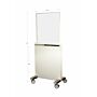 Height Adjustable Radiation Protection Mobile Screen